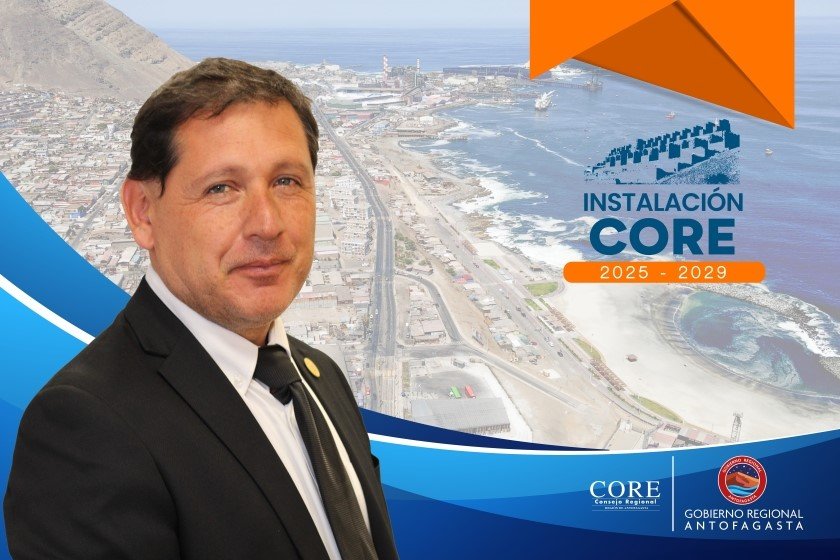 ¿Quiénes integran el Consejo Regional de Antofagasta 2025-2029 y representan a la Provincia de Tocopilla?