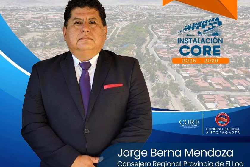 ¿Quiénes integran el Consejo Regional de Antofagasta 2025-2029 y representan a la Provincia de El Loa?
