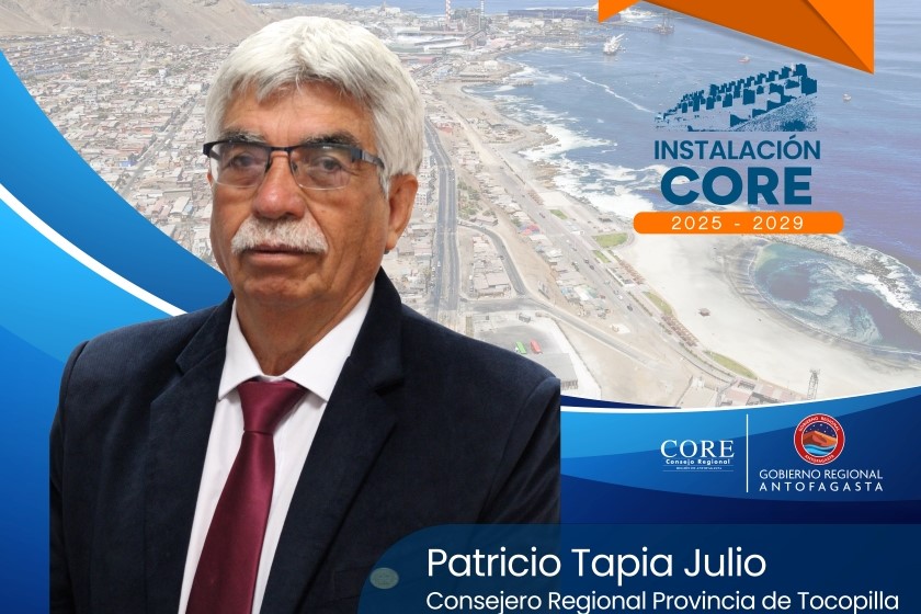 ¿Quiénes integran el Consejo Regional de Antofagasta 2025-2029 y representan a la Provincia de Tocopilla?