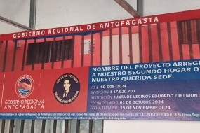 Nueva cara para la sede la junta de vecinos N°25 Eduardo Frei Montalva de Tocopilla