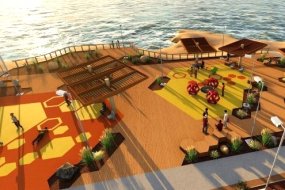 Municipio de Mejillones busca financiamiento para mejorar plaza de Caleta Hornitos