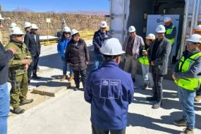 Consejeros regionales visitan Ollagüe para conocer trabajos de construcción de la nueva tenencia de Carabineros