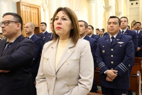 CONSEJERA YASNA MENESES PRESENTE EN MISA DE LAS FF.AA. EN HONOR A LA VIRGEN DEL CARMEN
